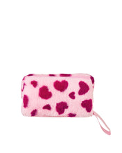 Load image into Gallery viewer, Fluffy Hearts Cosmetic Bag
