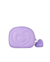 Load image into Gallery viewer, Heart Quilted Cosmetic Bag
