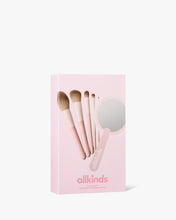 Load image into Gallery viewer, Compact Mirror and Makeup Brush Set
