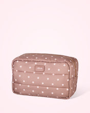 Load image into Gallery viewer, Polka Dot Puffer Cosmetic Bag
